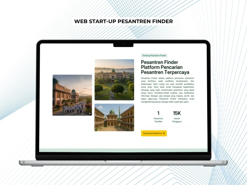 Tampilan lanjutan PesantrenFinder.com